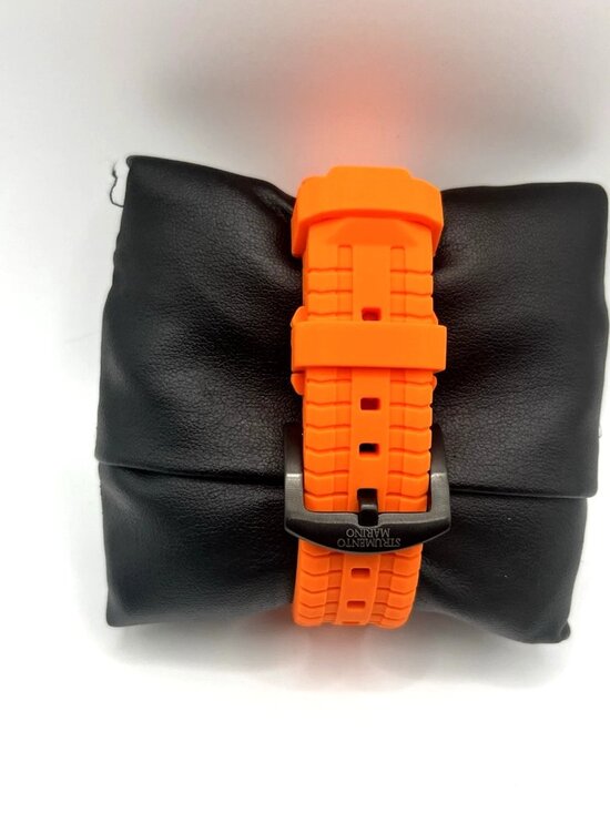 Seamaster Diver 300M  Strumento Marino Hurricane Men’s Diver Watch 300M Orange Strap - New Open Box
